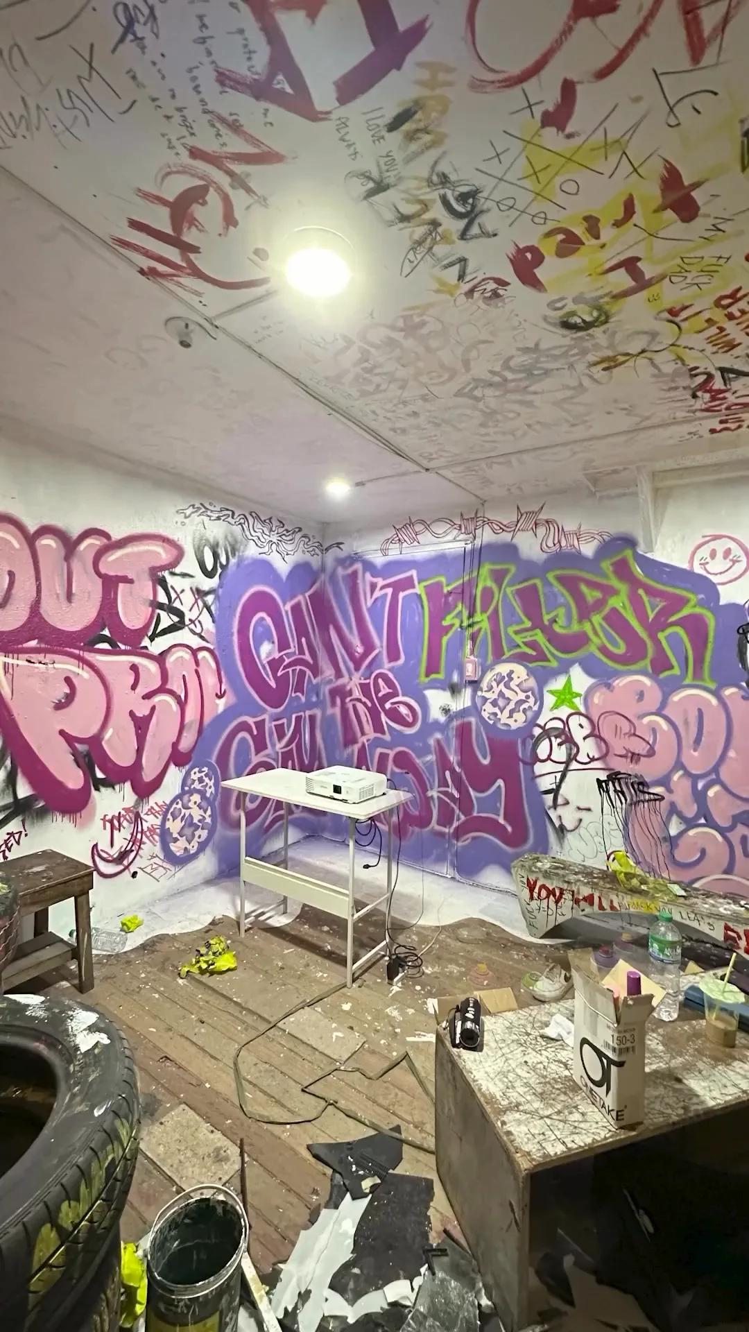 Dazzle Me Mural Work at Rage Room, Quezon City