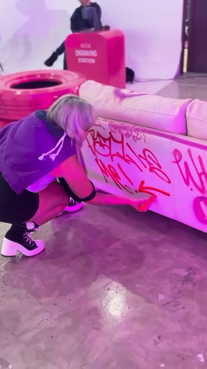 Dazzle Me Mural Works for a set shoot