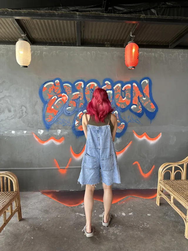 Shogun Cafe Mural work located at San Juan, La Union