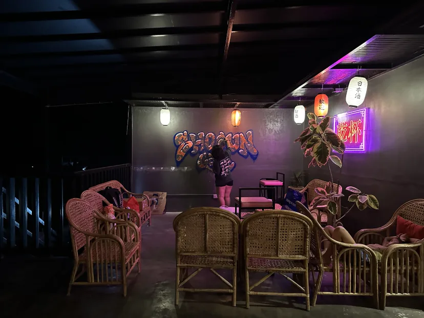 Shogun Cafe Mural work located at San Juan, La Union