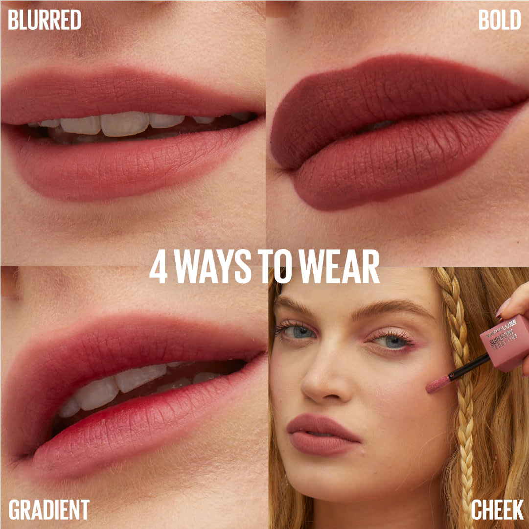 Maybelline Super Stay Teddy Tint Soft Blurred Matte Lip Tint | 12h Longwear, Transfer proof thumbnail 11