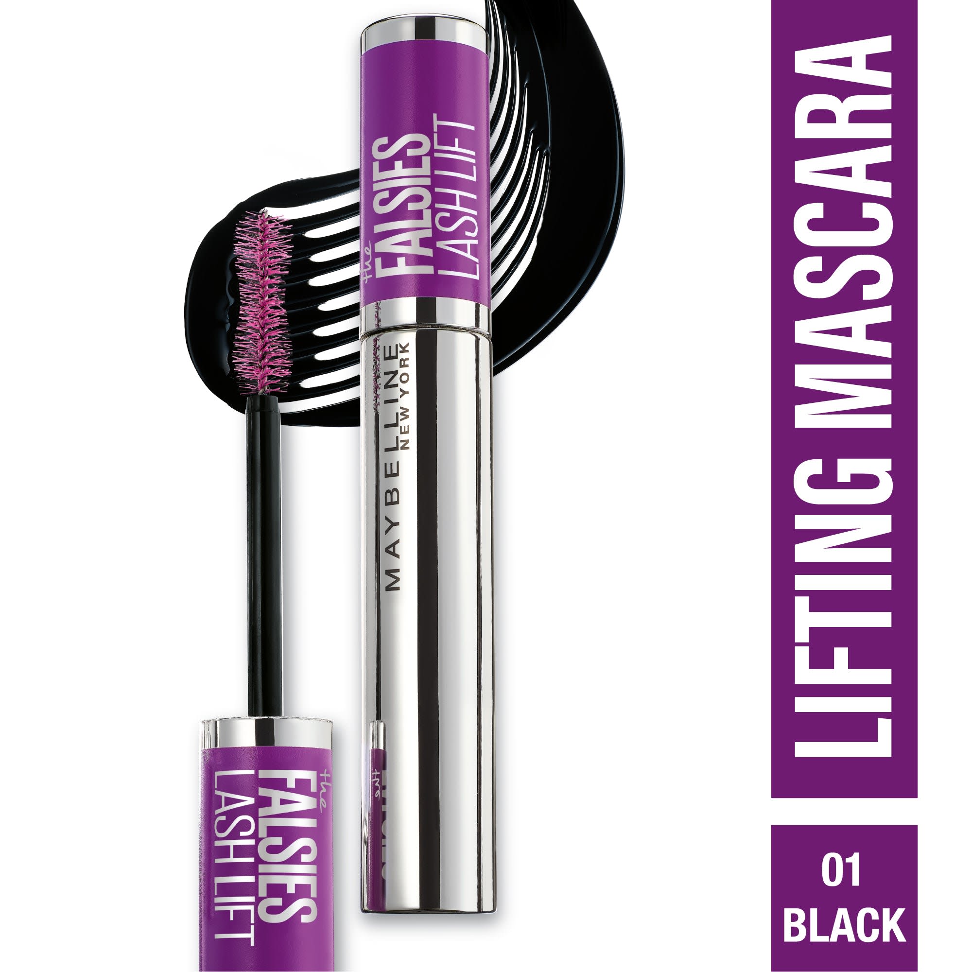 Maybelline New York The Falsies Lash Lift Washable Mascara-Dramatic Length And Volume + False Eyelash Effect thumbnail 6