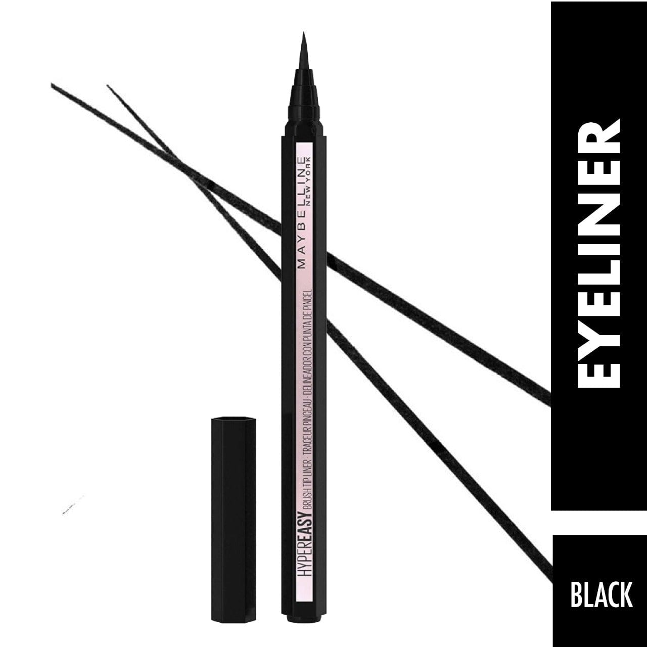 Maybelline New York Eyestudio Hyper Easy Liquid Liner Matte - Intense Black Lasts For Up To 24H thumbnail 2