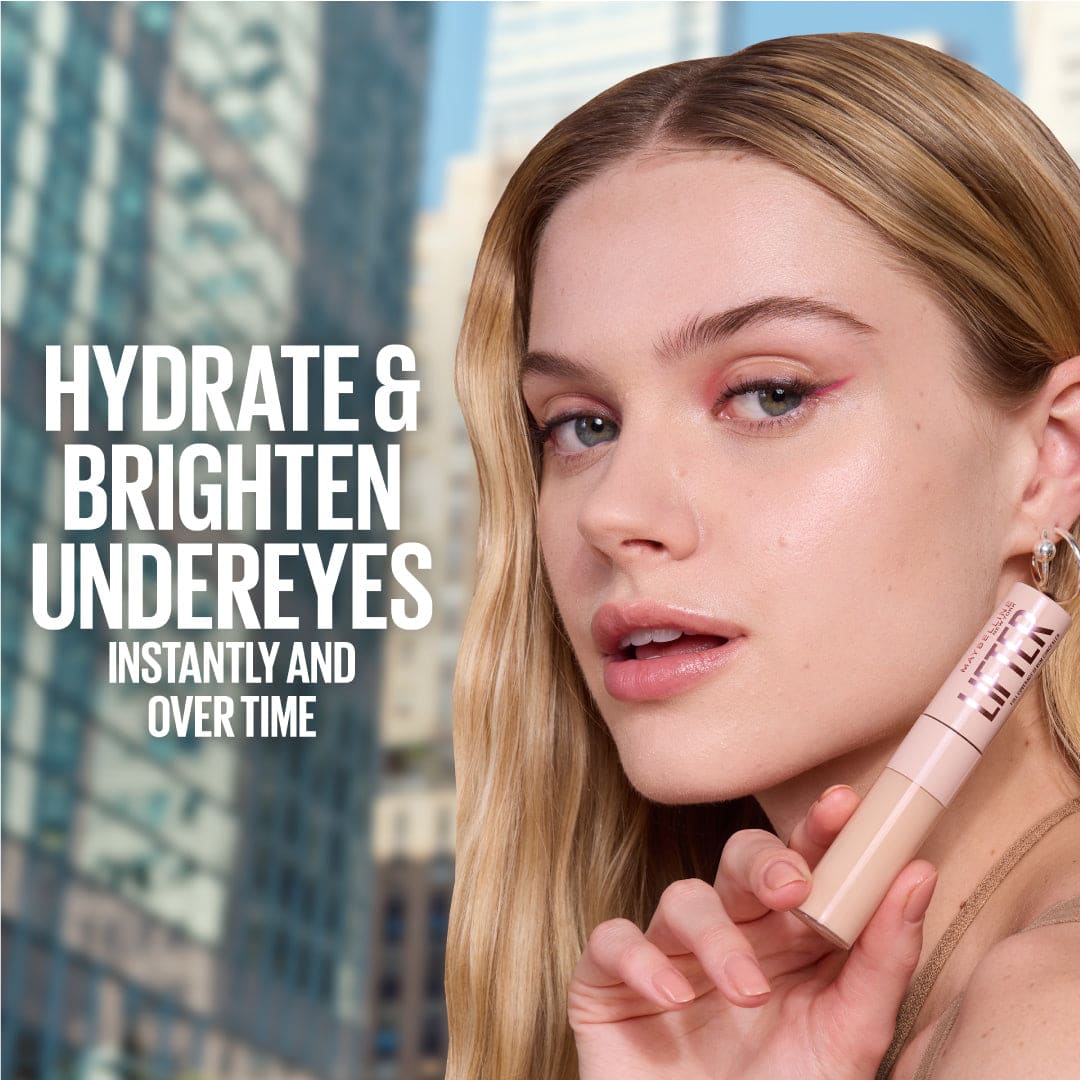 Maybelline Lifter Serum Concealer, Full Coverage, Includes 2% Peptides + Caffeine to Hydrate & Brighten Under Eyes thumbnail 2