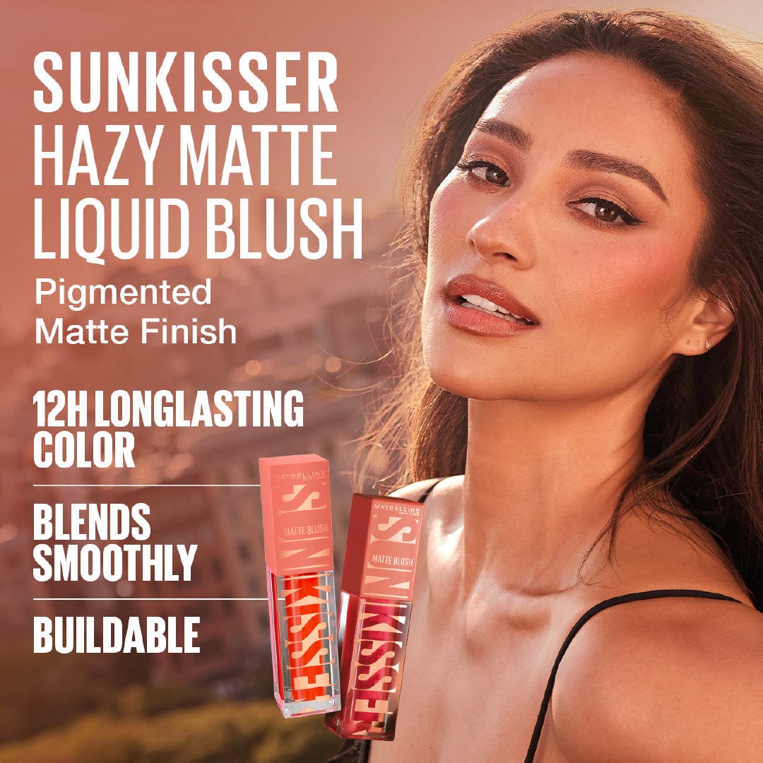 Maybelline Sunkisser 12H Longwear Multi-use Matte Liquid Blush, Bronzer, Blendable, Buildable thumbnail 11