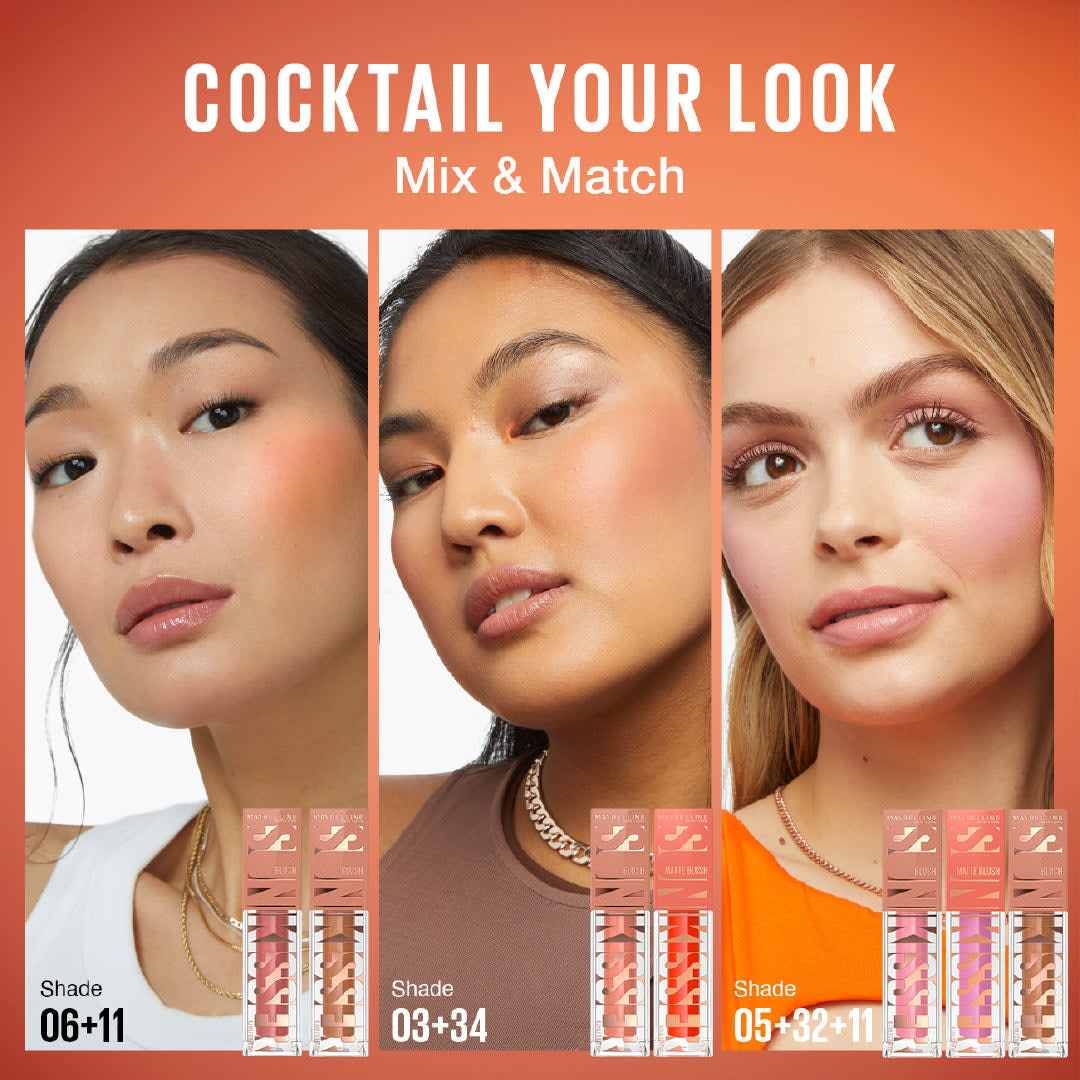 Maybelline Sunkisser 12H Longwear Multi-use Matte Liquid Blush, Bronzer, Blendable, Buildable thumbnail 17
