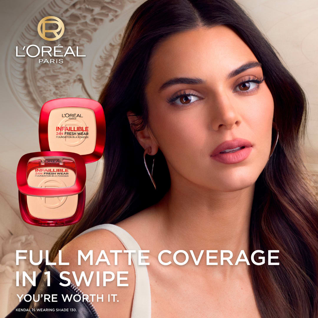 L’Oréal Paris Infaillible Up to 24H Fresh Wear Foundation in a Powder- Waterproof, Heatproof, Sweatproof thumbnail 3