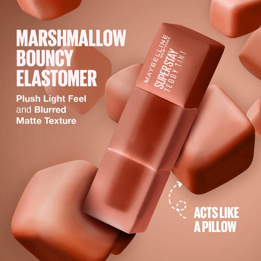 Maybelline Super Stay Teddy Tint Soft Blurred Matte Lip Tint | 12h Longwear, Transfer proof thumbnail 3