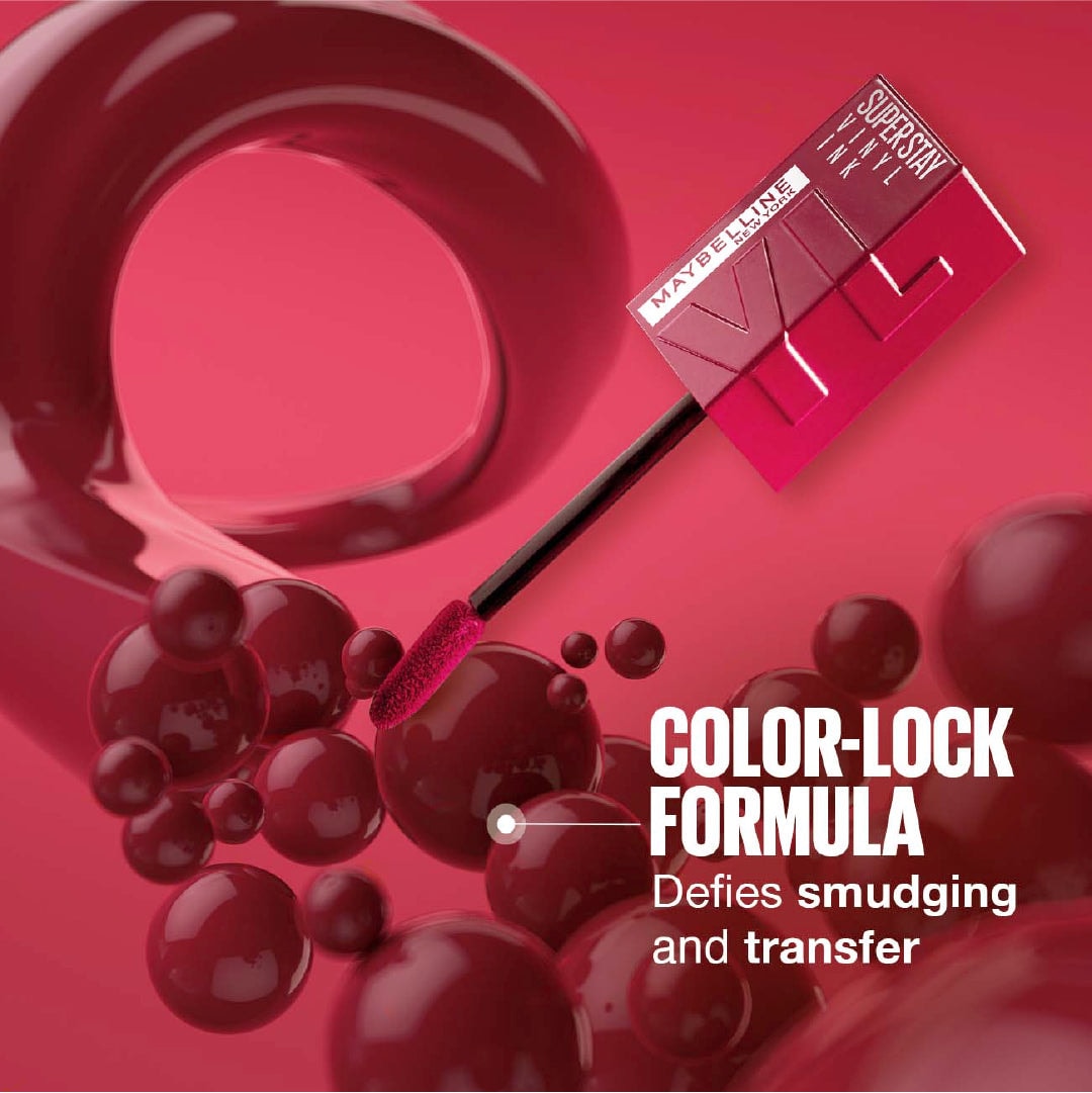 Maybelline New York Super Stay Vinyl Ink Long lasting 16 Hour Wear, No Budge, Instant Shine Lipstick thumbnail 2