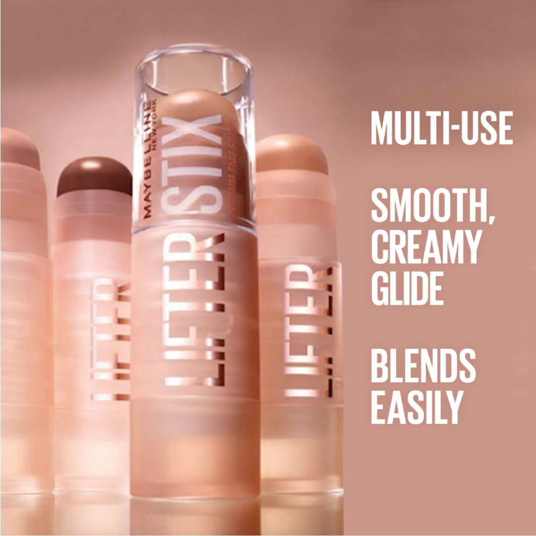 Maybelline New York Lifter Stix Multi-Use Face Stick Contour, Bronzer, Concealer and Foundation Stick, All-In-One Creamy Face Makeup thumbnail 3