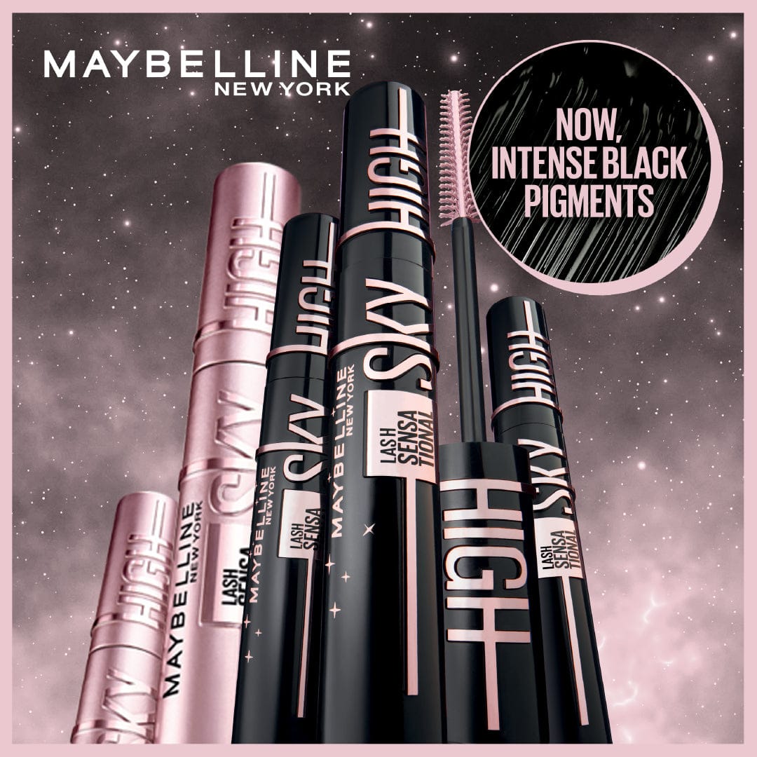 Maybelline Lash Sensational Cosmic Black Sky High  Volumizing & Lengthening Intense Black thumbnail 4