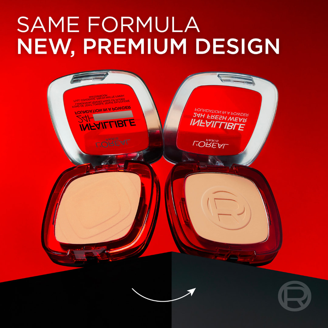L’Oréal Paris Infaillible Up to 24H Fresh Wear Foundation in a Powder- Waterproof, Heatproof, Sweatproof thumbnail 2