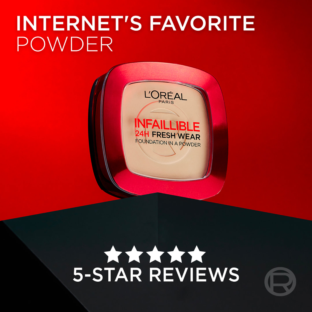 L’Oréal Paris Infaillible Up to 24H Fresh Wear Foundation in a Powder- Waterproof, Heatproof, Sweatproof thumbnail 5