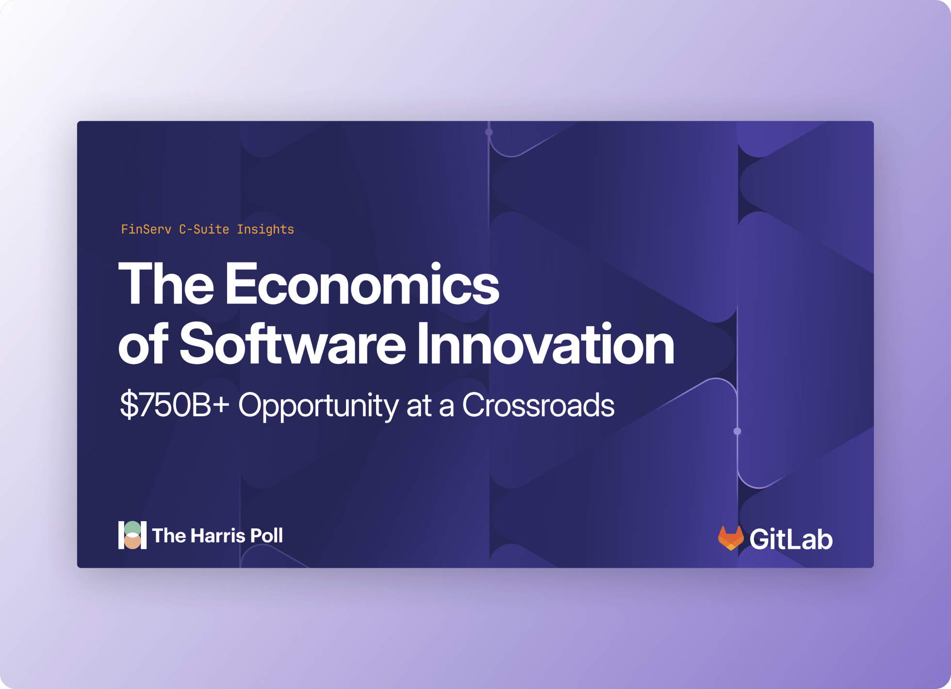 Cover of The Economics of Software Innovation (FinServ C‑Suite Insights), “$750B+ Opportunity at a Crossroads.”