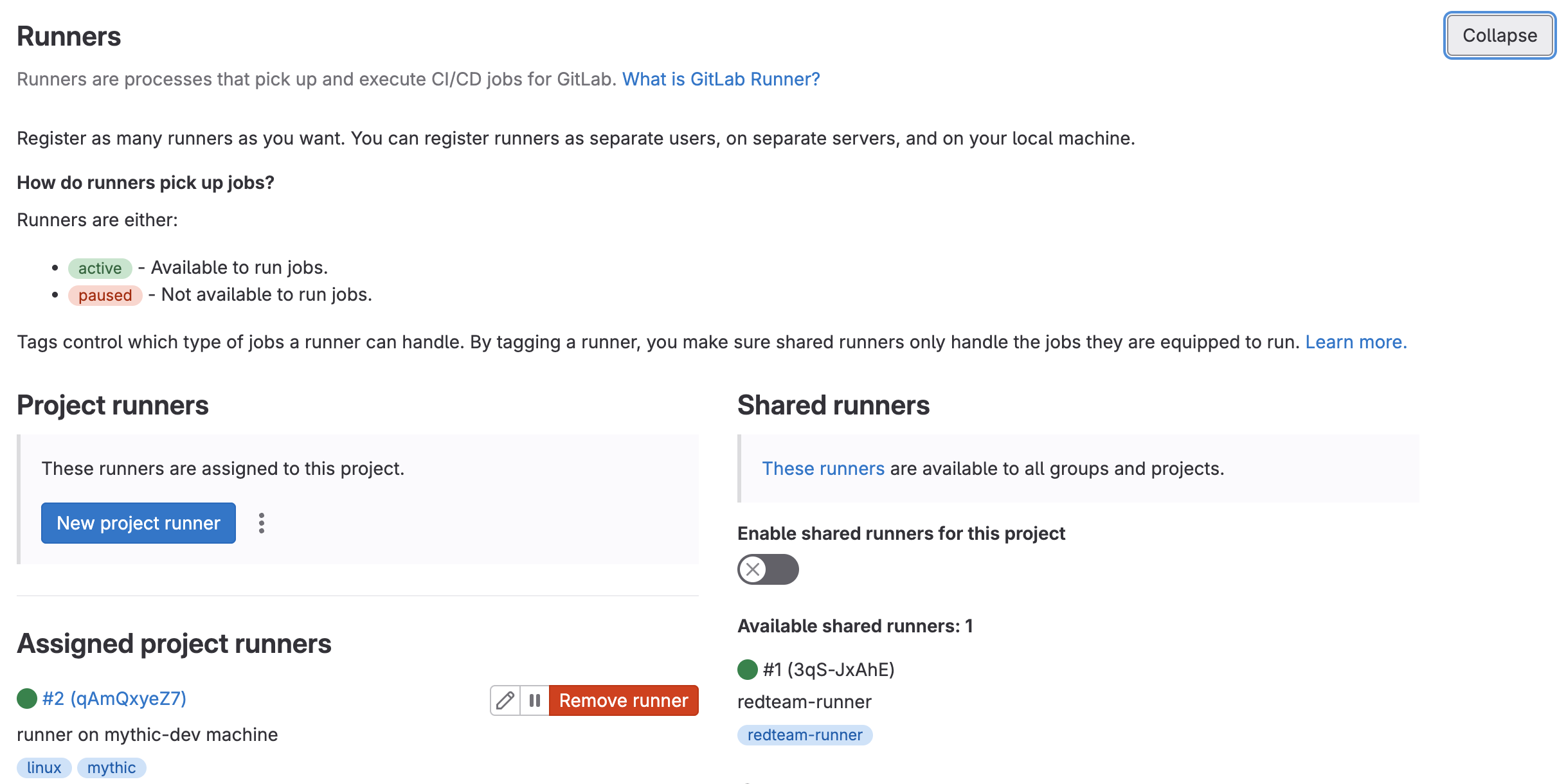 runner-settings