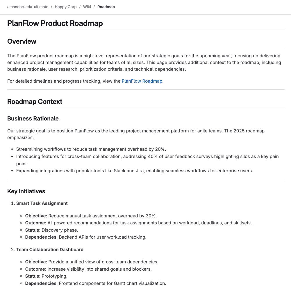 PlanFlow製品のロードマップ