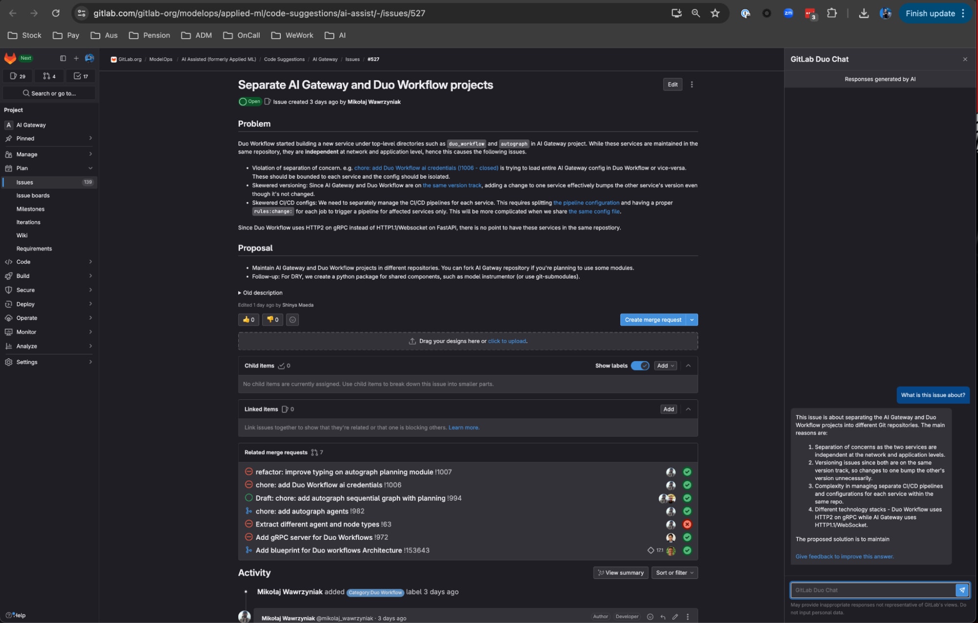Capture d'écran montrant l'annulation de la réponse
