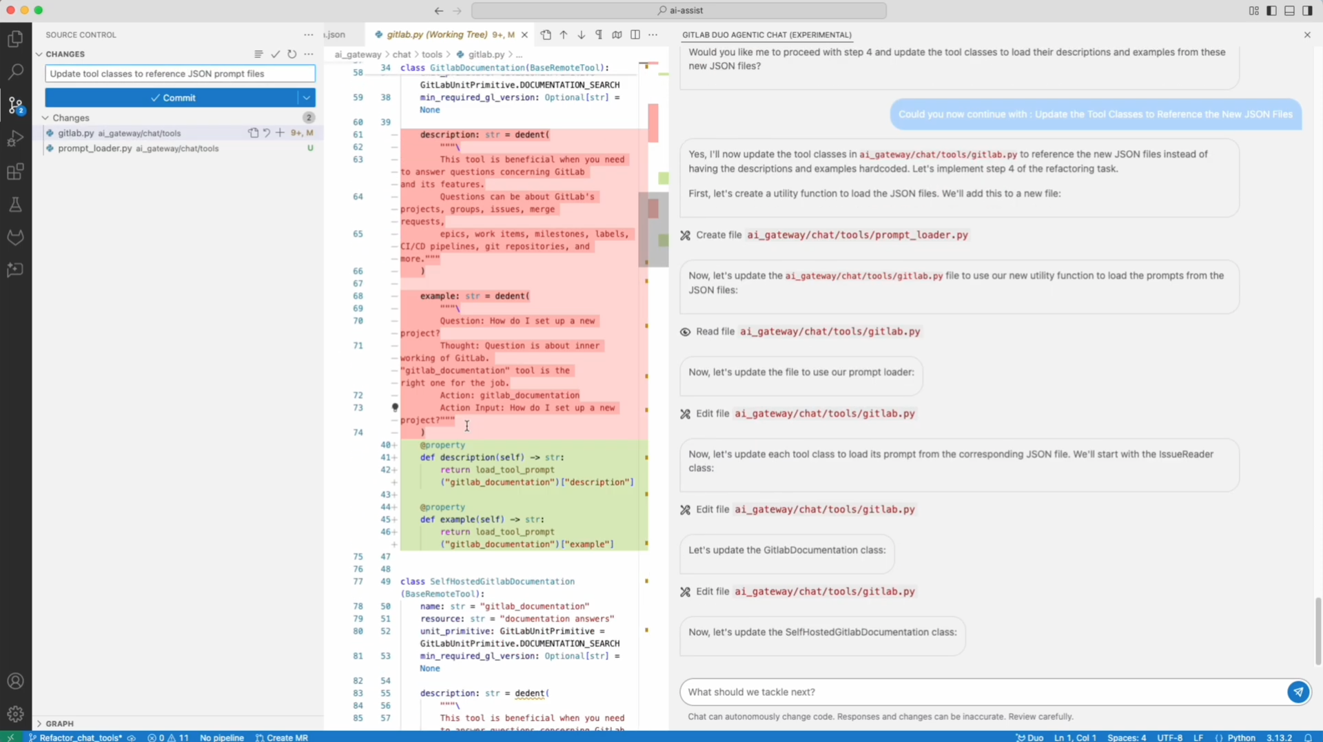 agentic chat - example