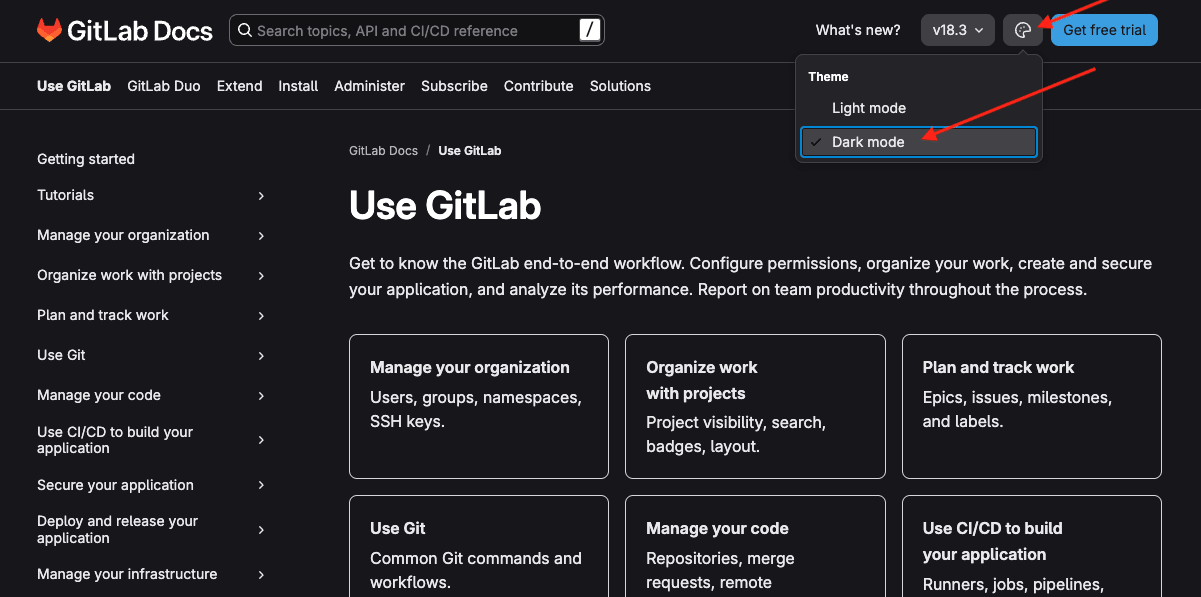 image of dark mode