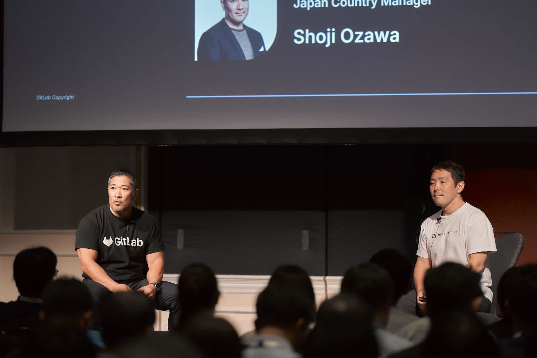 GitLab合同会社 Japan Country Manager 小澤 正治と株式会社みんなの銀行 取締役常務執行役員CIO 宮本 昌明氏