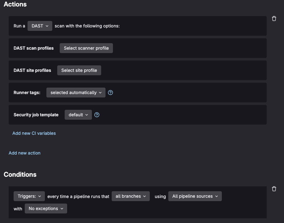 Scan Execution Policy