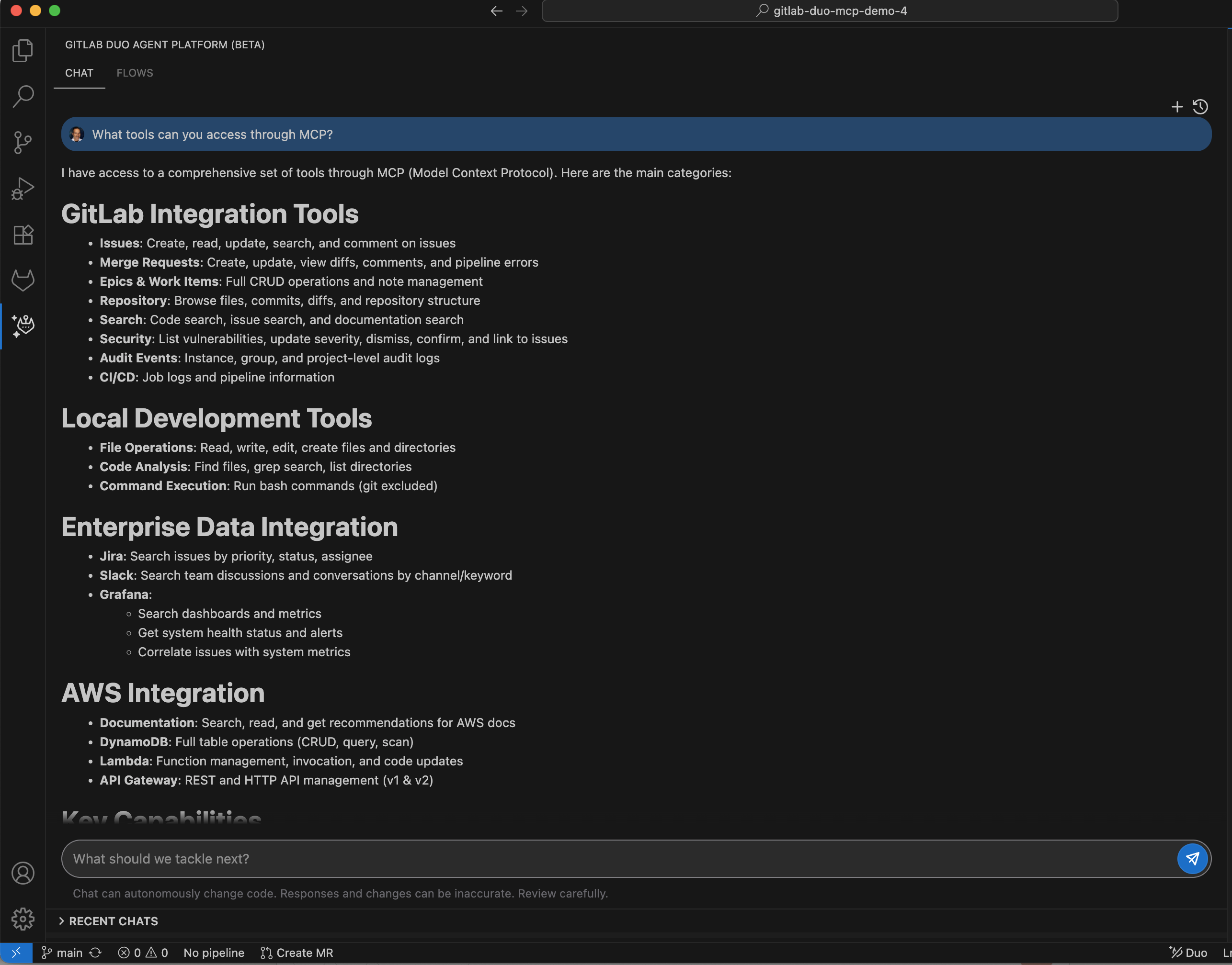 What tools can you access through MCP?