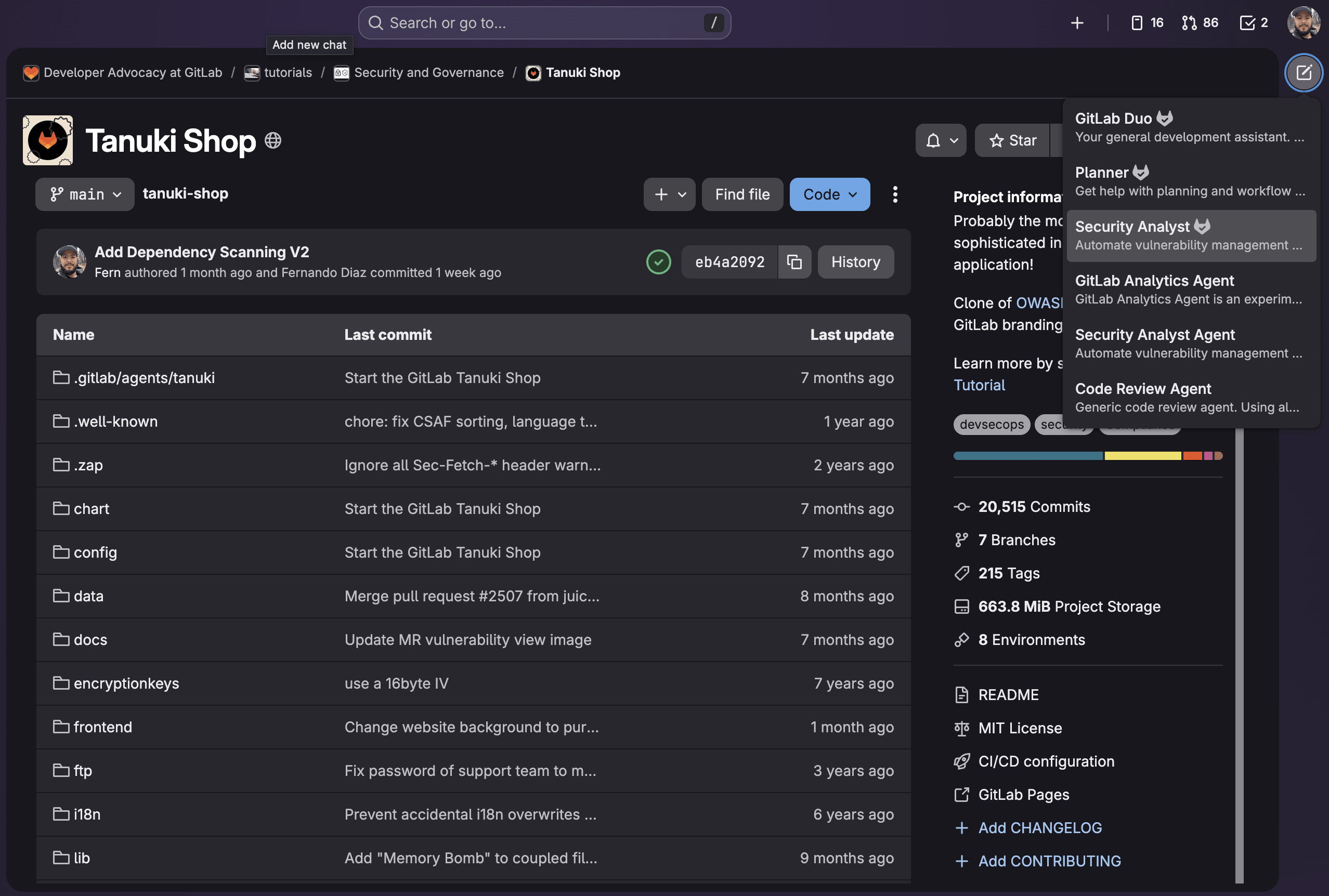 Security Analyst Agent selection
