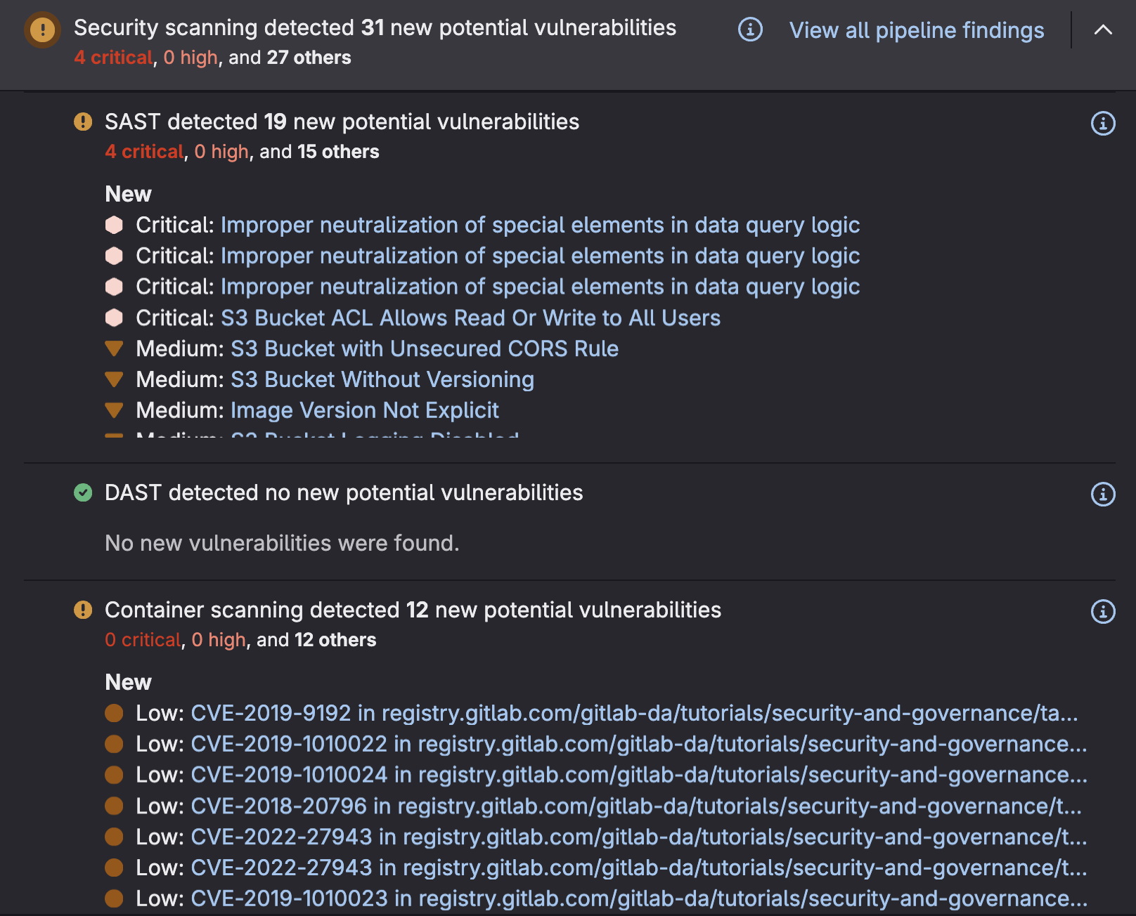 Security Results in MR