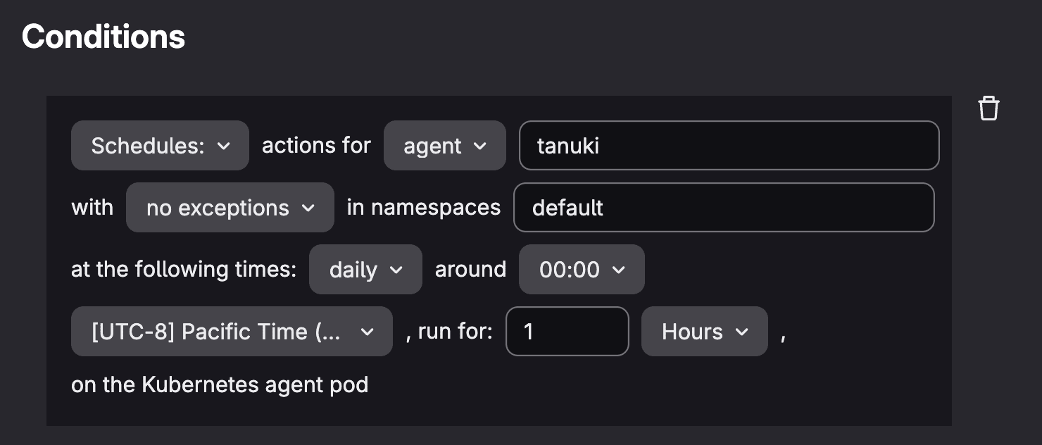 Scan execution policy - Operational Container Scanning