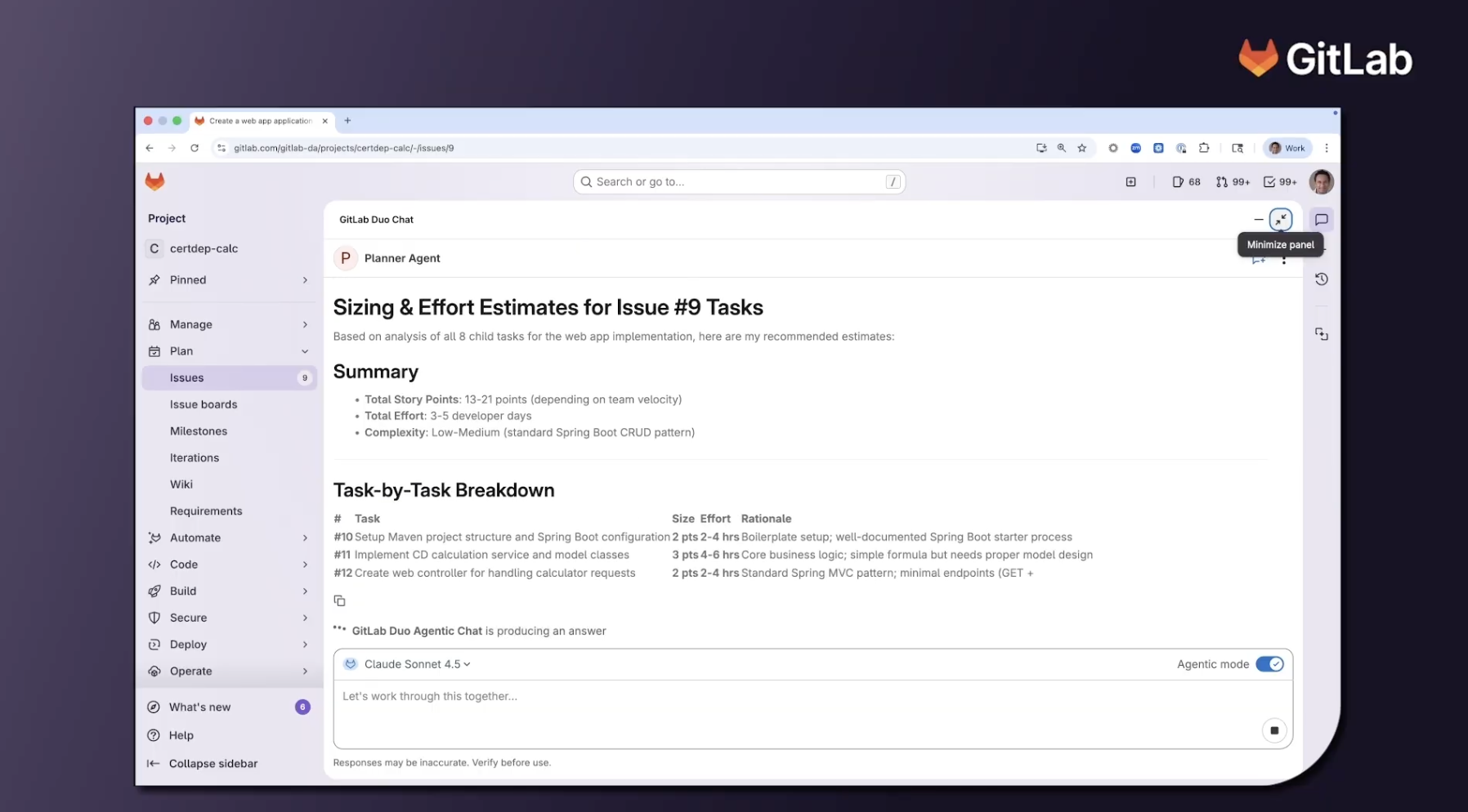 Fonctionnement de l'agent Planner dans GitLab Duo Agent Platform