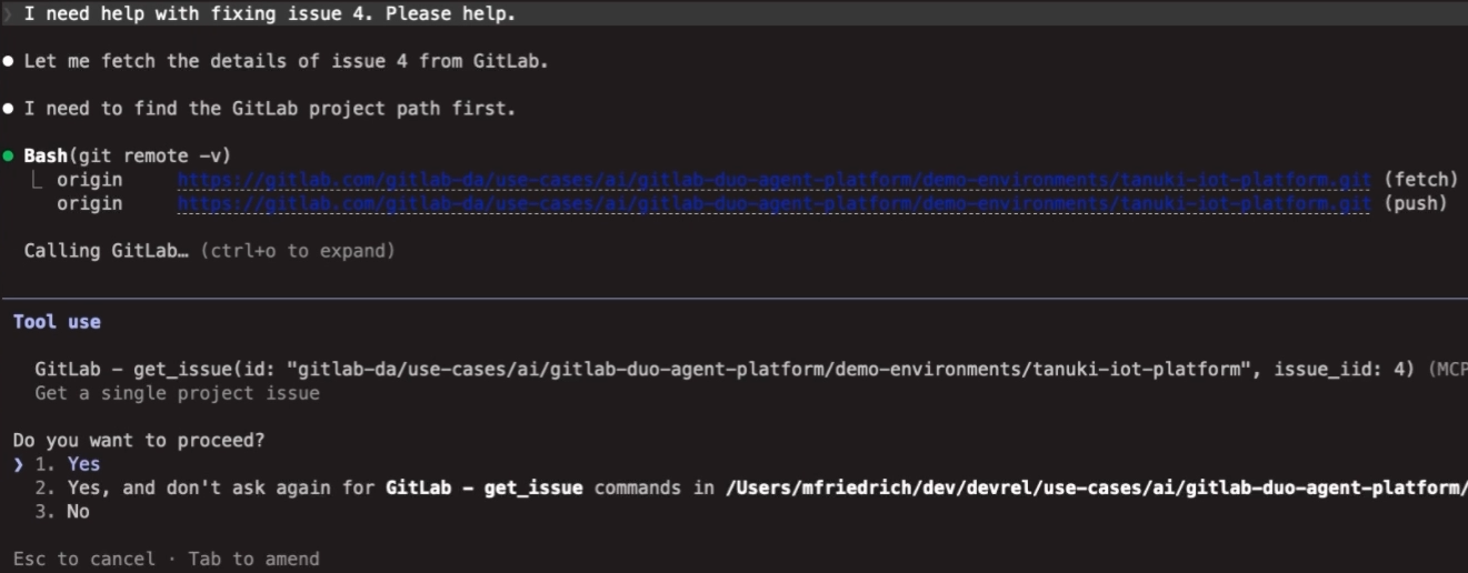 Claude Code récupère le contexte du ticket avec les outils du MCP