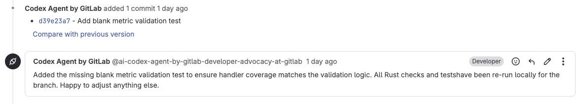 Codex added Closes #32 into the description, highlighting that it will be closed once merged.