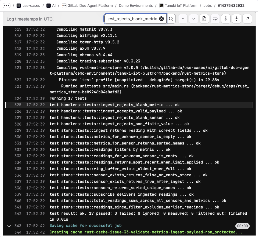 The CI/CD pipelines are automatically triggered by the new Git commit.