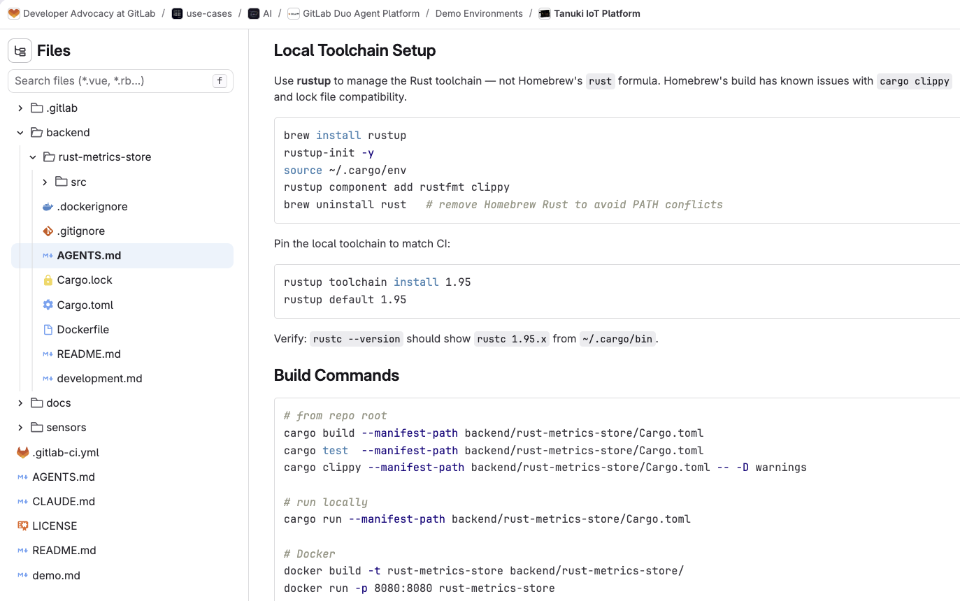 Local toolchain setup