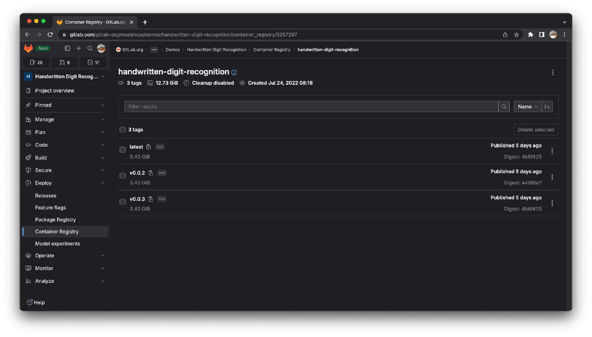 Docker image