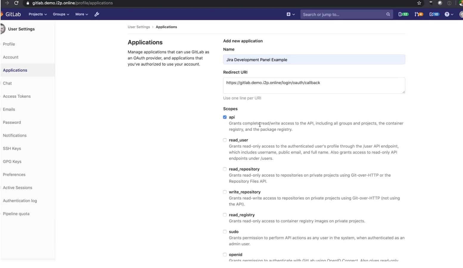 Check api in
Applications