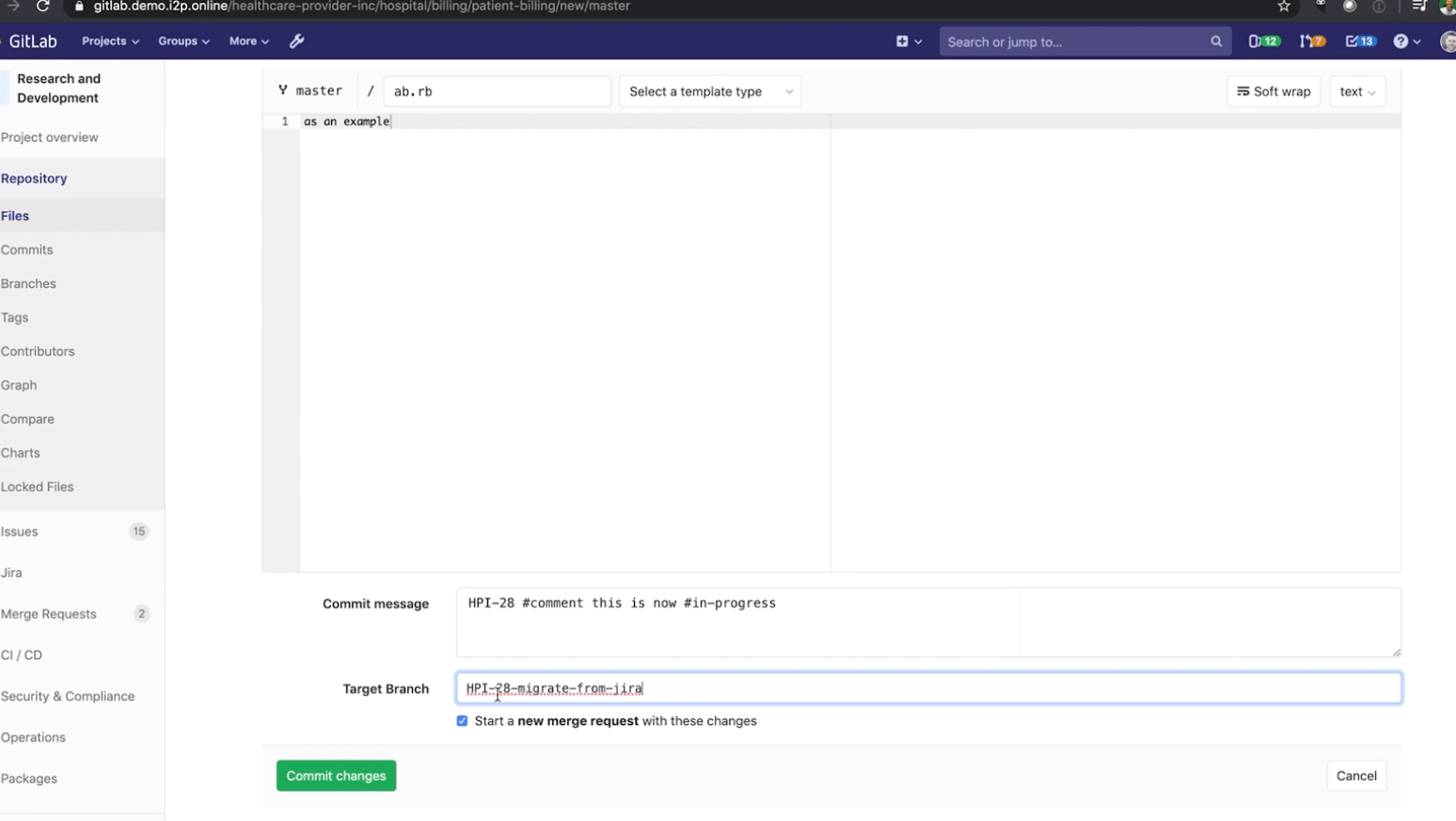 View of Jira Transitions