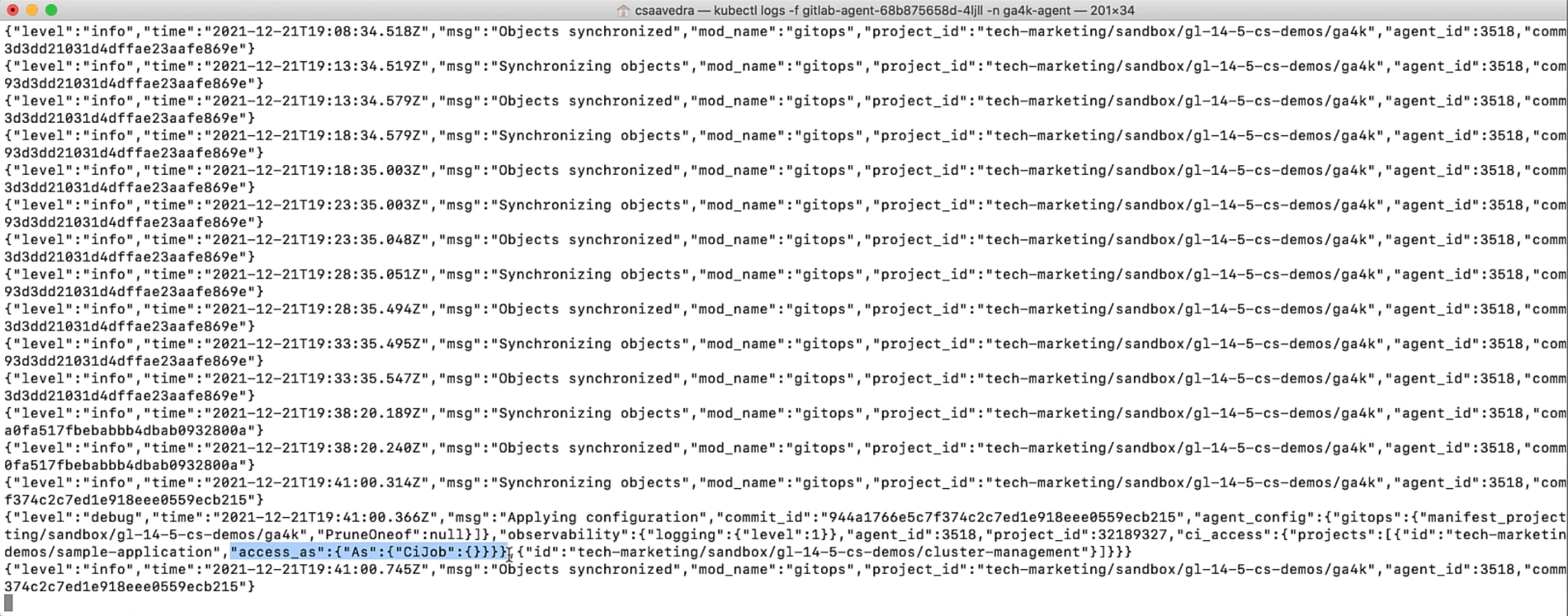 Agent updated with CI job impersonation