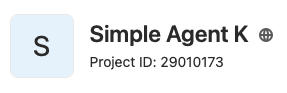 Replace projectID for your project