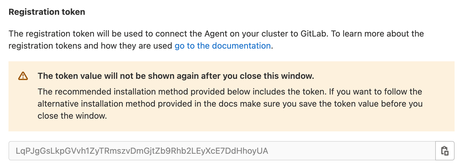 How to save your provided token