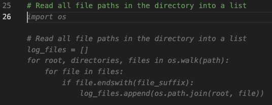 Code Suggestion, collect file paths