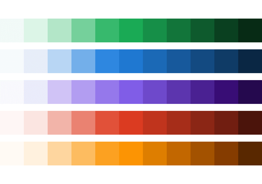 Tints and shades