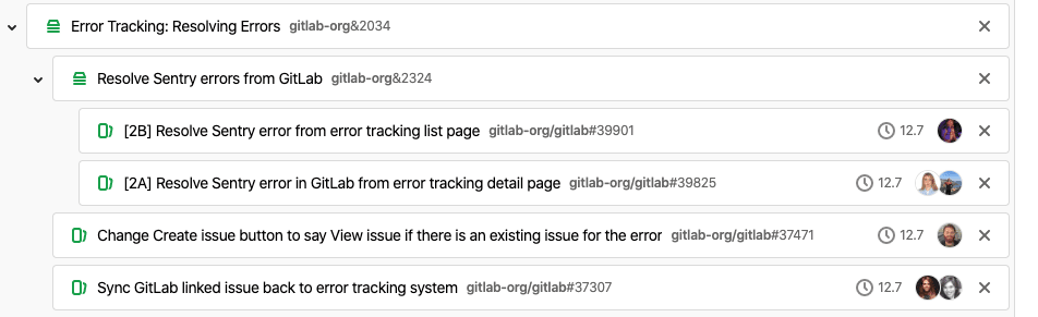 Resolve errors epic
