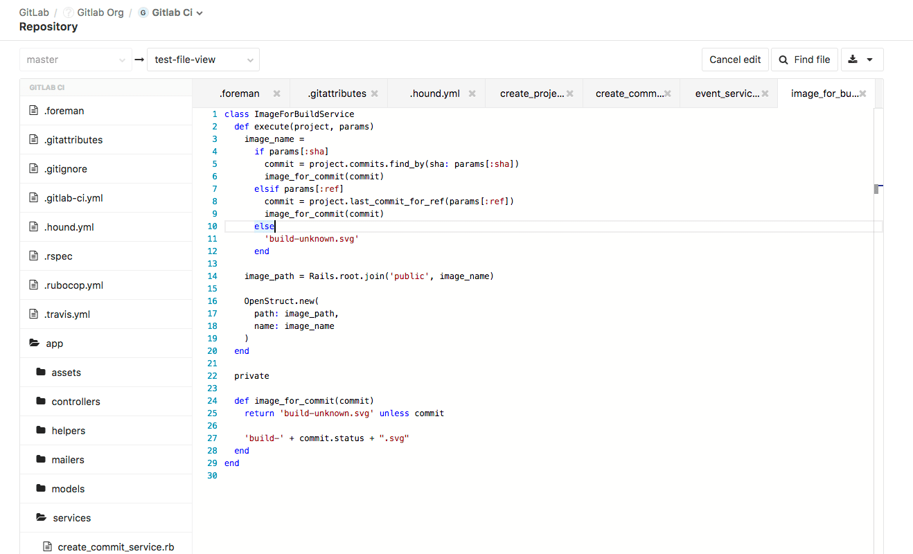 Proof of concept multi-file editor
