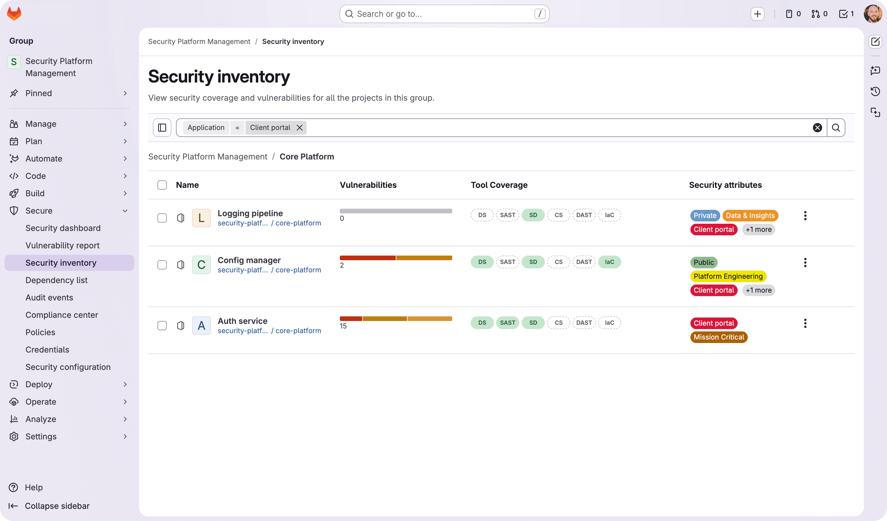 security-attributes