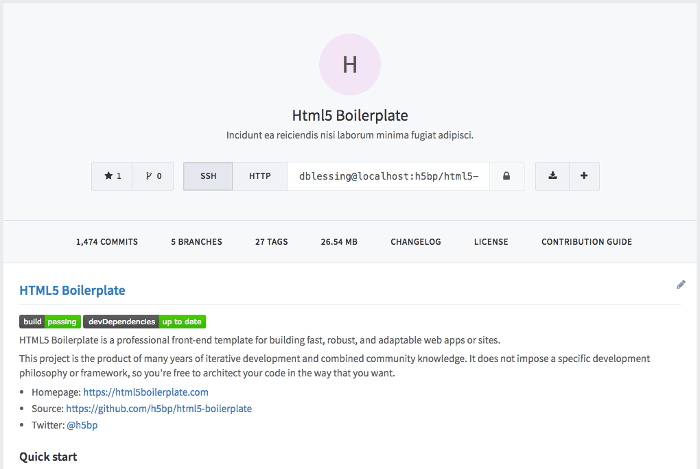 Project Readme View