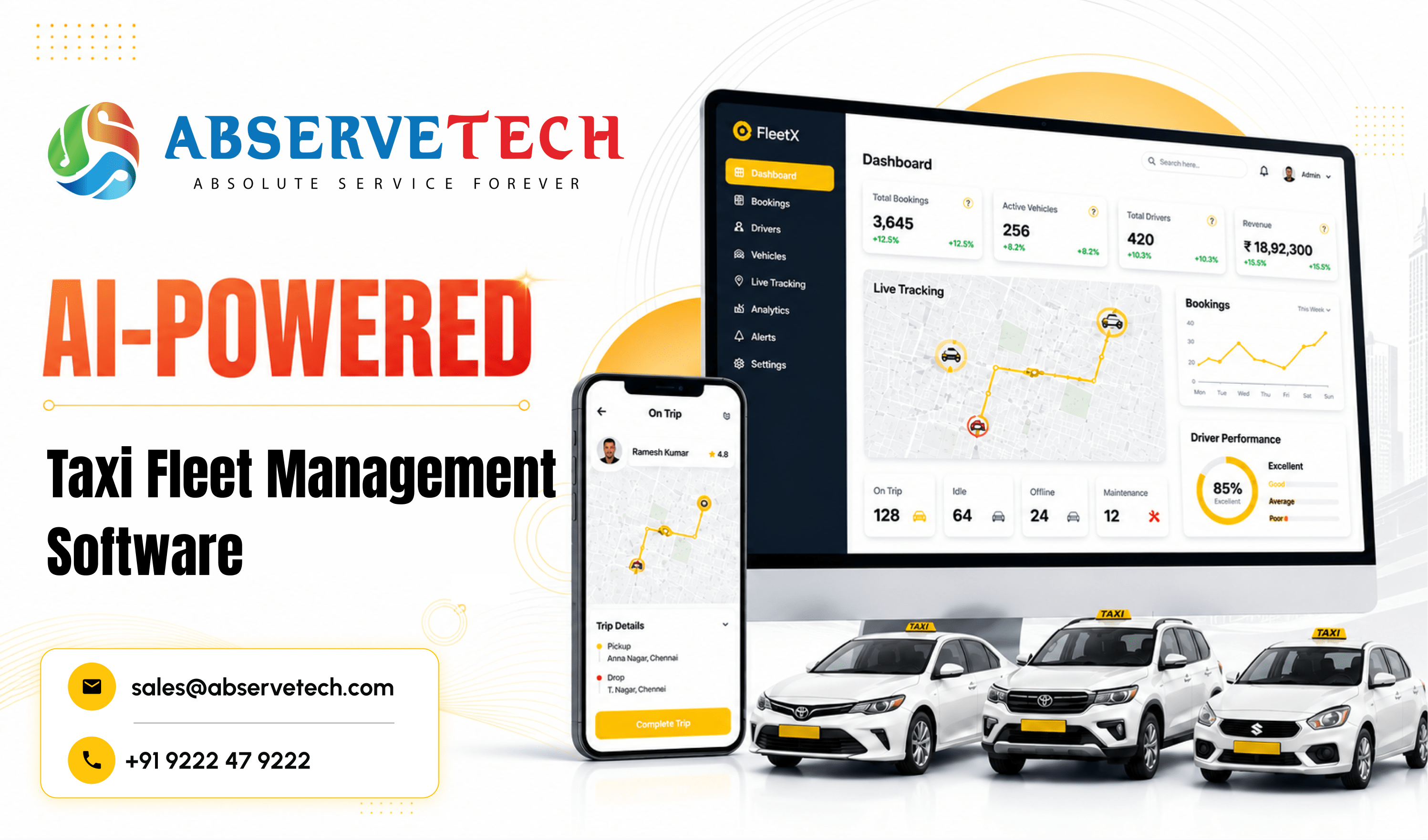 AI-powered Taxi Fleet Management Software