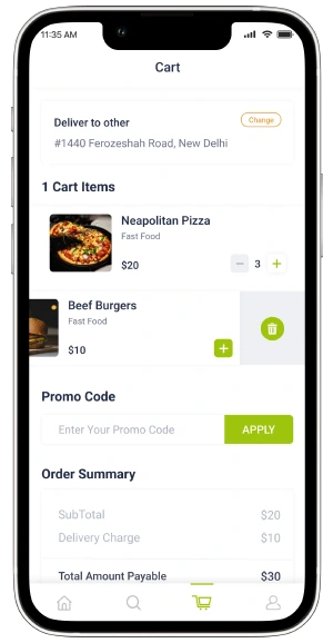 Swiggy-Clone-Cart-Option