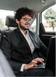 Developer working on taxi app