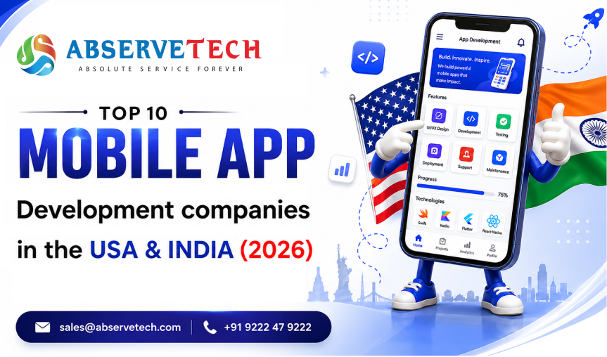 Top 10 Mobile App development companies in the USA & India (2026 )